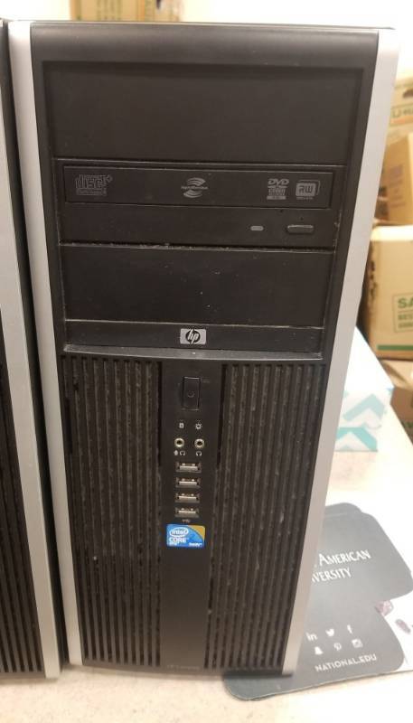 lot 2489 image: HP Compaq 8000 Elite Convertible Mini Tower CPU