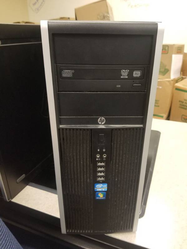lot 2492 image: HP Compaq 8200 Elite Convertible Mini Tower CPU