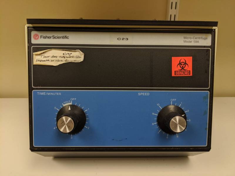 lot 3821 image: Fisher Scientific Micro-Centrifuge Model 59A