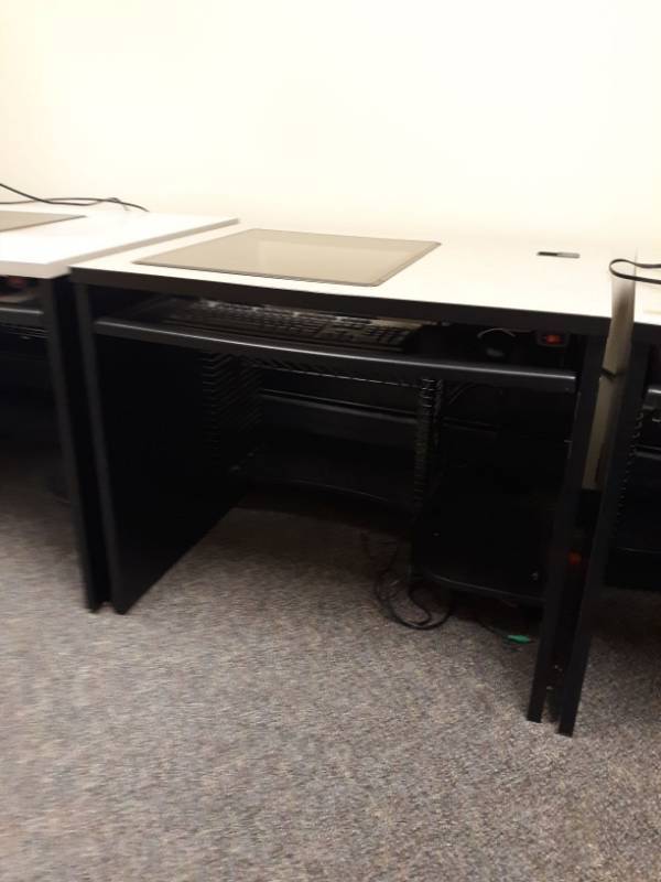 lot 1798 image: Computer Desk, Keyboard And Mouse