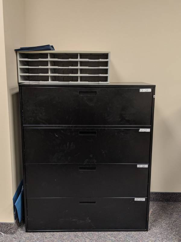 lot 1834 image: File Cabinet