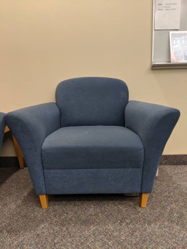 lot 1876 image: Blue Chair
