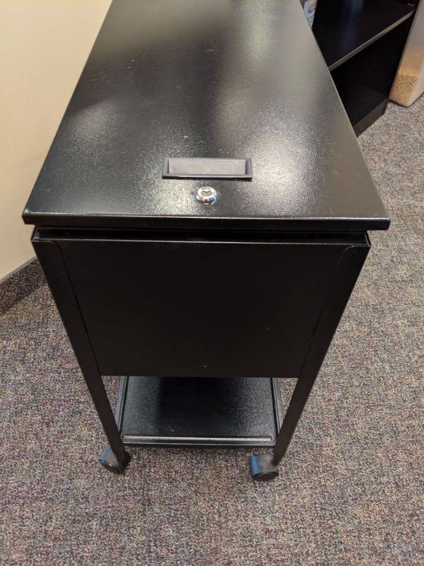 lot 1192 image: Locking Cabinet On Casters