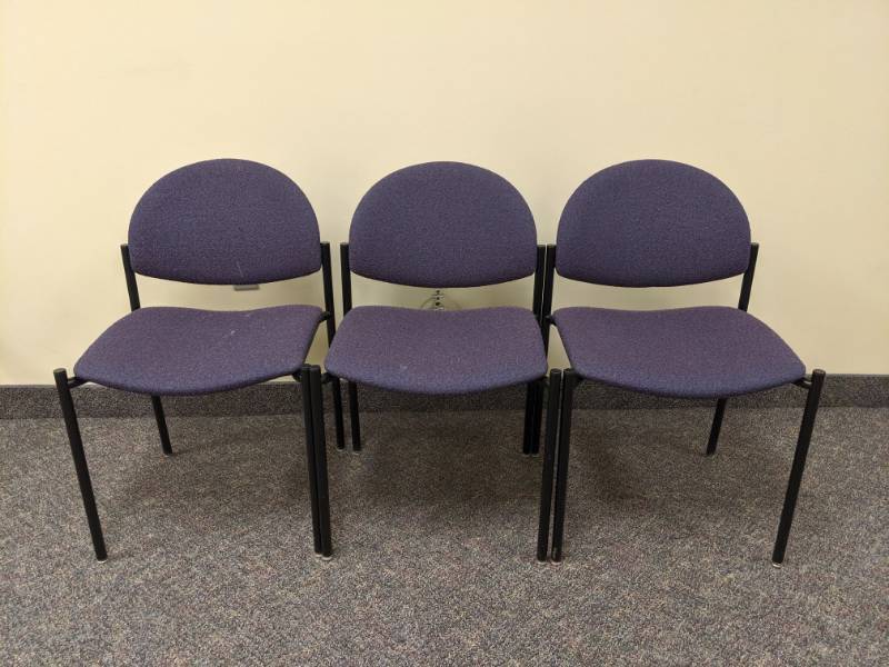 lot 1260 image: (3) Purple Chairs