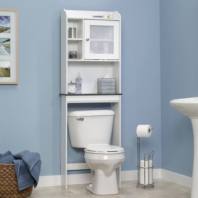 lot 1687 image: Sauder Caraway 23.25  x 68.13  Over the Toilet Cabinet