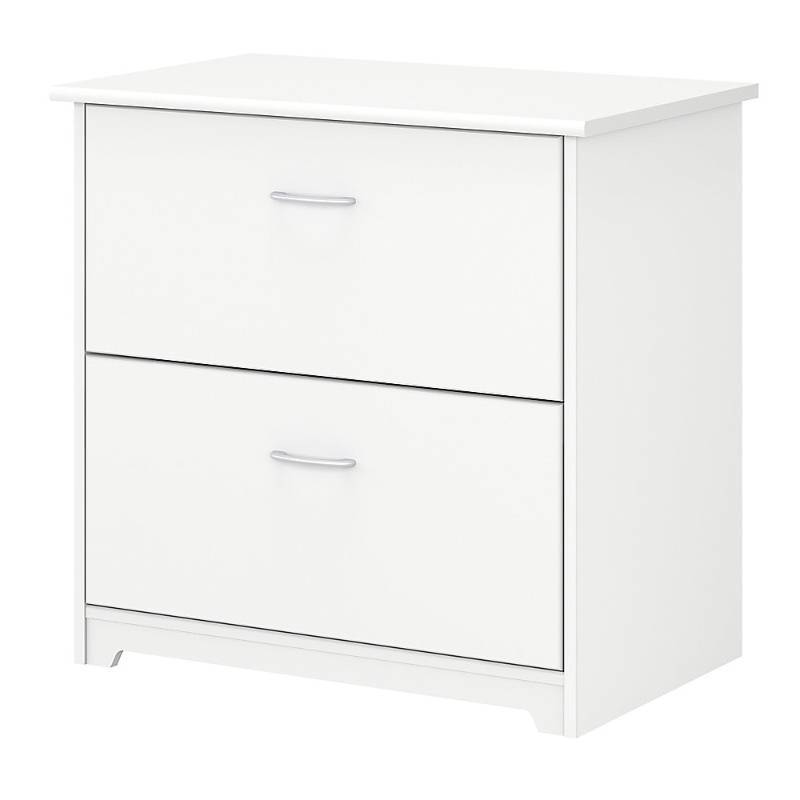 lot 1689 image: Bush Furniture Cabot Lateral File Cabinet, White, Standard Delivery