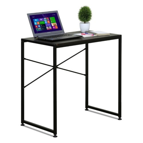 lot 1706 image: Besi Espresso (Brown) Metal Frame Desk