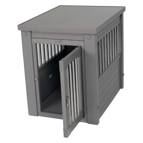 lot 1754 image: New Age Pet ecoFLEX Dog Crate - End Table with Stainless Steel Spindles