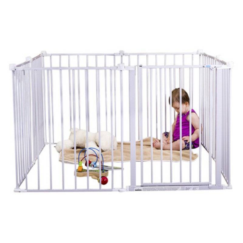 lot 1766 image: Regalo 192-Inch Super Wide Gate and Play Yard