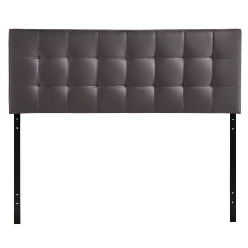 lot 1801 image: Lily Queen Upholstered Vinyl Headboard Brown - Modway