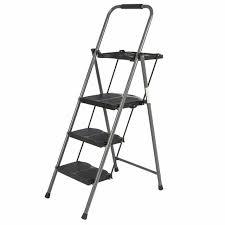 lot 1649 image: cmt products shade 3 step ladder platform lightweight