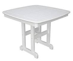 lot 1658 image: POLYWOOD Outdoor Furniture Nautical 37 Inch Dining Table