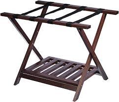 lot 1725 image: Luggage Closet Systems Rack With Shelf - Espresso
