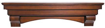 lot 1729 image: Pearl Mantels The Auburn 5 ft. Cherry Distressed Cap-Shelf Mantel-495-60-70