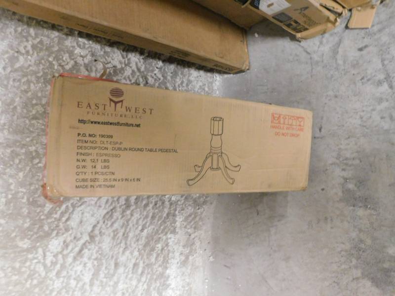 lot 1696 image: East West Furniture Table Base