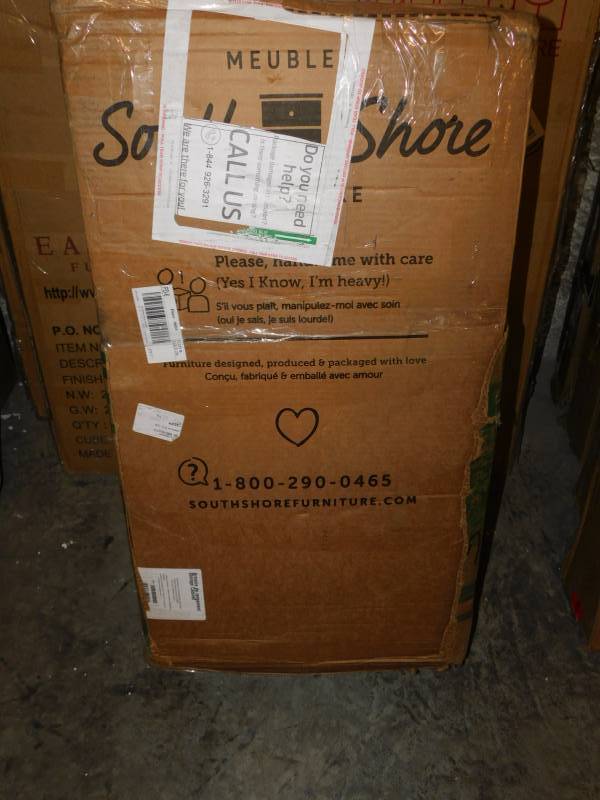 lot 1704 image: South Shore Furniture Armoire Storage Cabinet