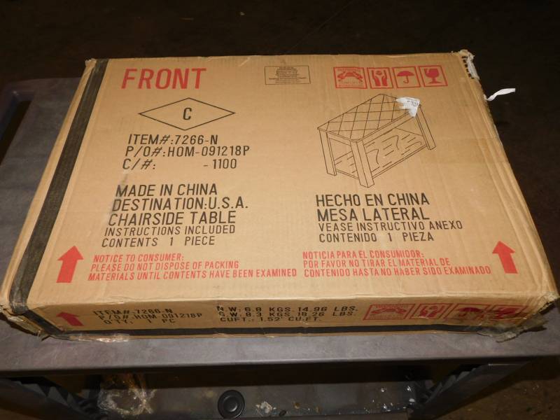 lot 1727 image: Chair Side Table