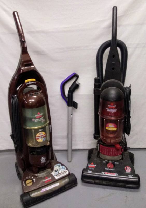 lot 5727 image: 2 Bessell 12 amp Vacuum Cleaners  Both Turned on