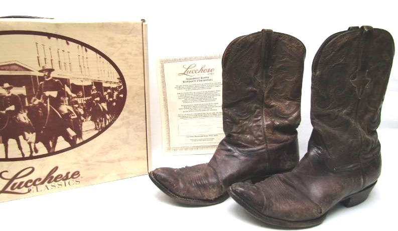 lot 5557 image: Vintage Lucchese Mens Boots