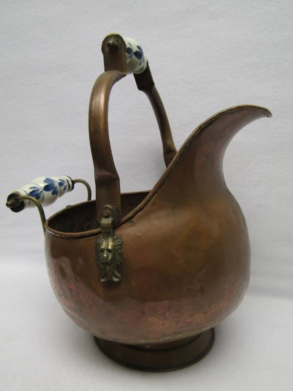 lot 3473 image: Copper or Brass  Pot-  Planter or Use As Designed