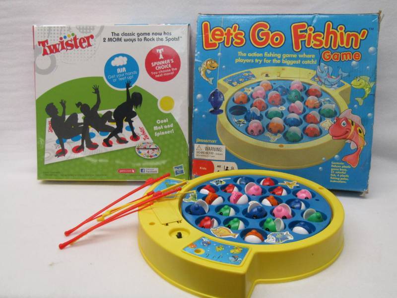 lot 5784 image: NEW Twister Game  Bonus Lets Go Fishin Game