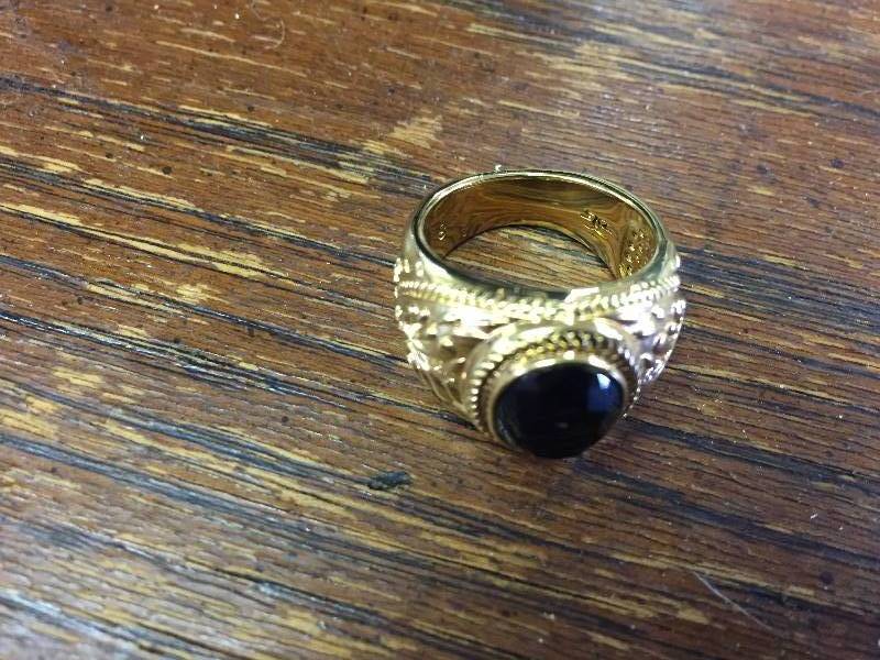 lot 3363 image: 18KT Gold Plated Ring