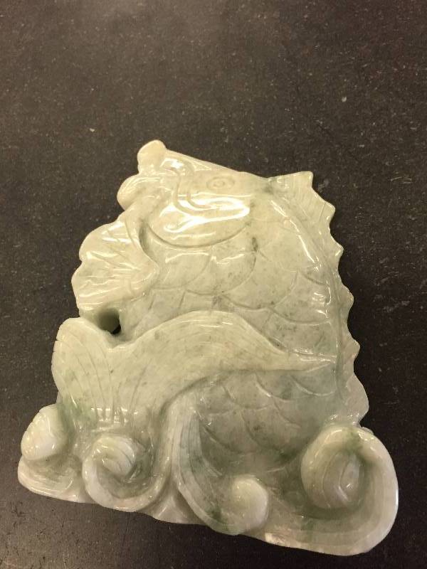 lot 3407 image: Green Jade fish