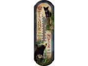 lot 70 image: LOT of 2 Rivers Edge  Welcome to Our Neck of the Woods  Nostalgic Tin Thermometer