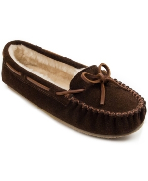 lot 88 image: Minnetonka Womens Cally Slippers - Chocolate