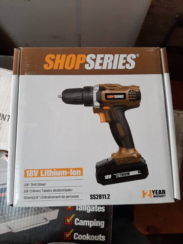 lot 1303 image: 18 V lithium ion drill