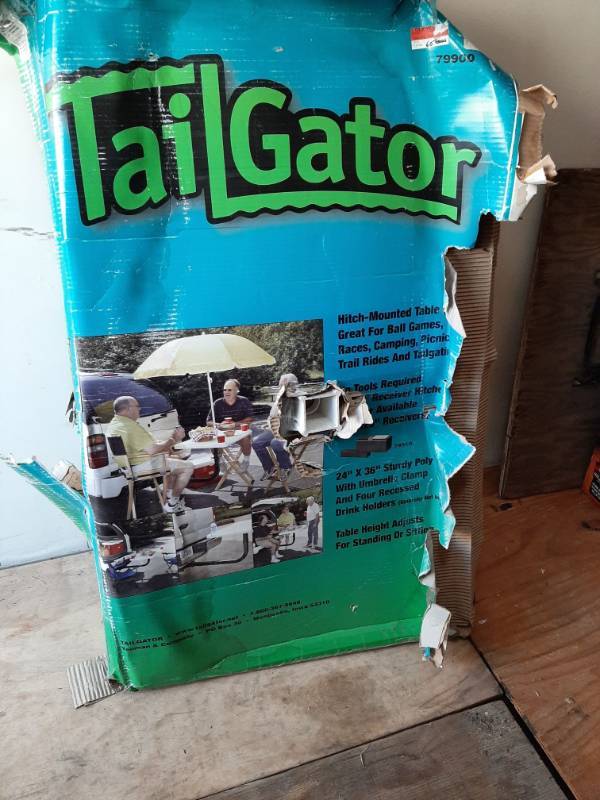 lot 1308 image: Tailgater hitch mounted table