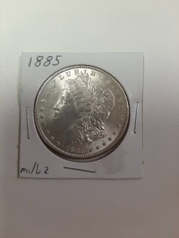 lot 1318 image: 1885 Morgan silver dollar