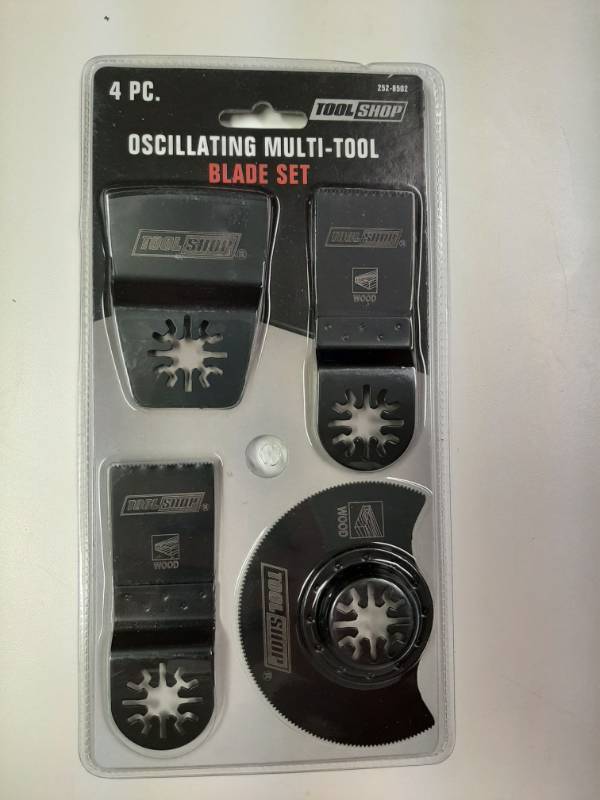 lot 1334 image: Tool Shop Assorted Oscillating Multi-tool Blades - 4 Piece