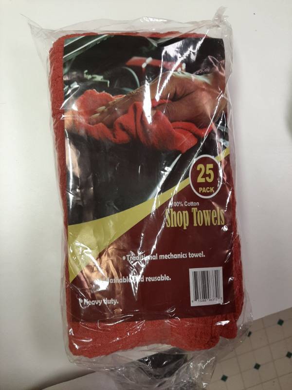 lot 1341 image: 25 pack Shop Towels