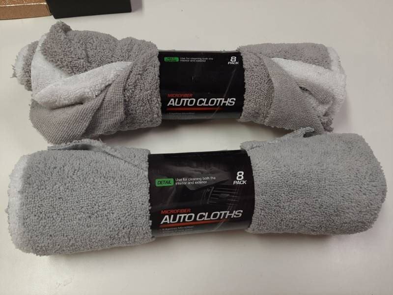 lot 1344 image: (2) 8 Pack - 14  X 14  Microfiber Auto Cloths