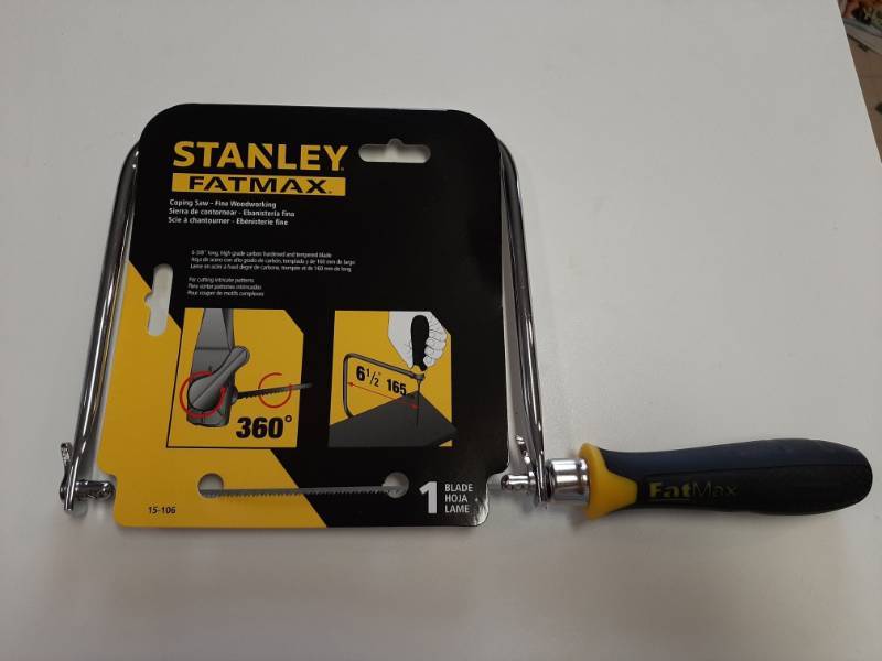 lot 1355 image: STANLEY TOOLS 6-38x6-34-Inch Pro-Quality Coping Saw