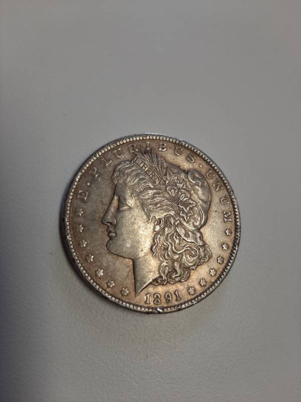 lot 1362 image: 1891 Morgan silver dollar