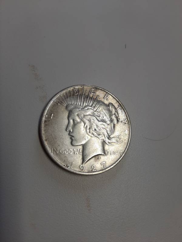 lot 1363 image: 1927-D Peace silver dollar