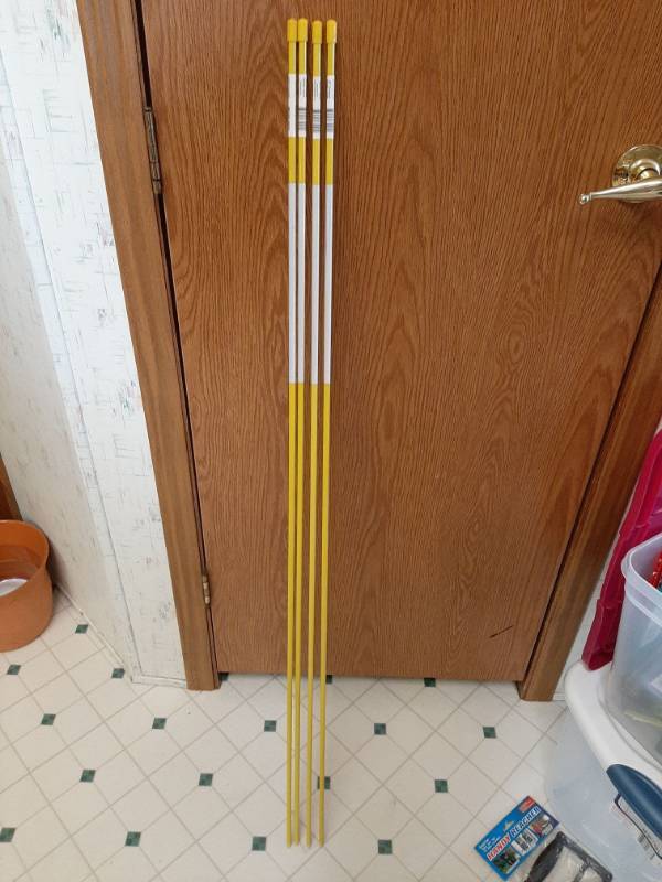 lot 1376 image: (4) 48 driveway marker - yellow