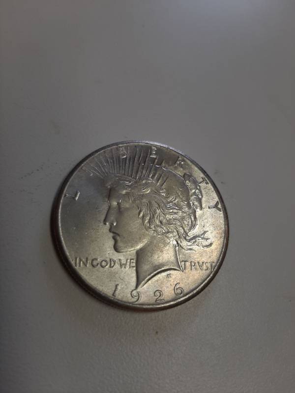lot 1378 image: 1926 Peace silver dollar