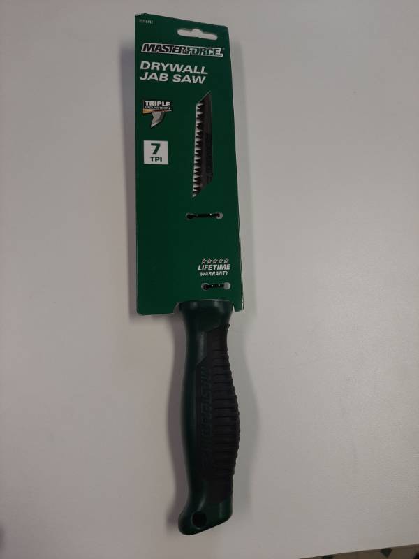 lot 1385 image: Masterforce Jabdrywall Saw, 7 Tpi, Triple Ground Teeth