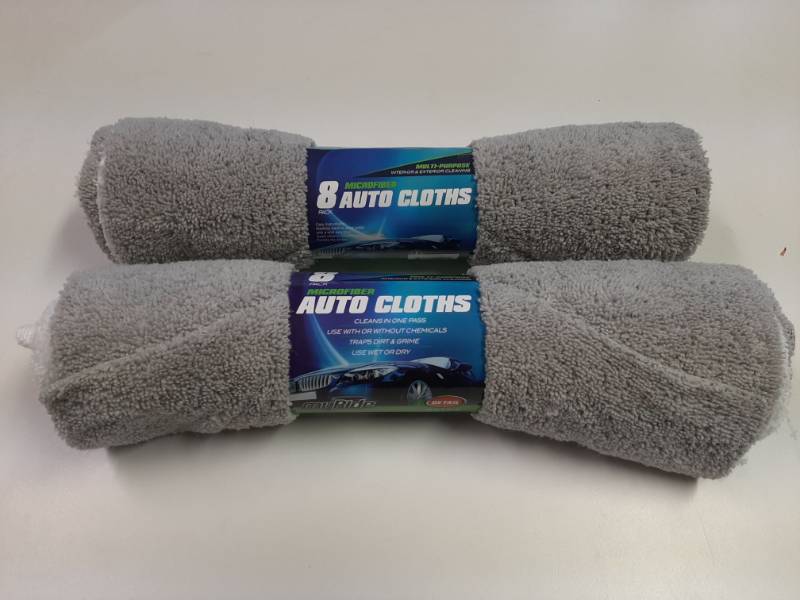 lot 1388 image: (2) 8 pack - 14  X 14  Microfiber Auto Cloths