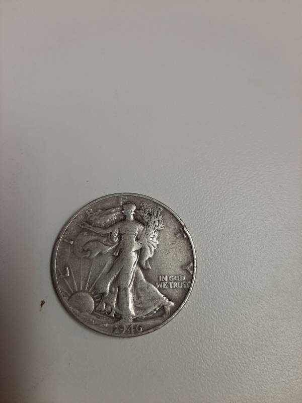 lot 1421 image: 1946-S Walking Liberty silver half dollar