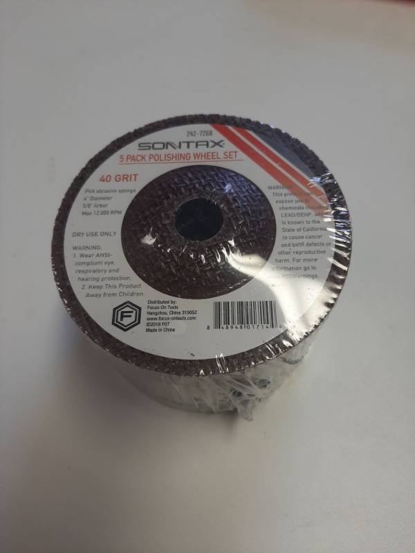 lot 1497 image: Sontax 4  Polishing Wheel- 5 Piece