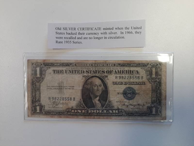 lot 1514 image: Series 1935A Silver certificate