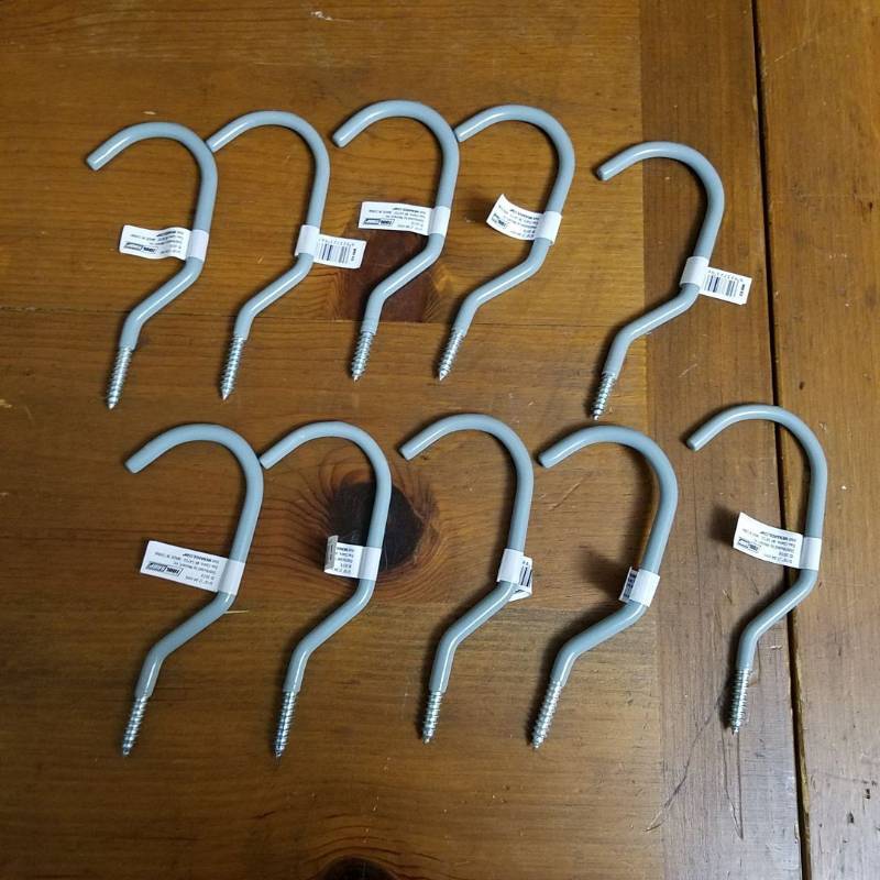 lot 3838 image: 10ct 6  516  Vinyl Coated Bicycle Bike Hook