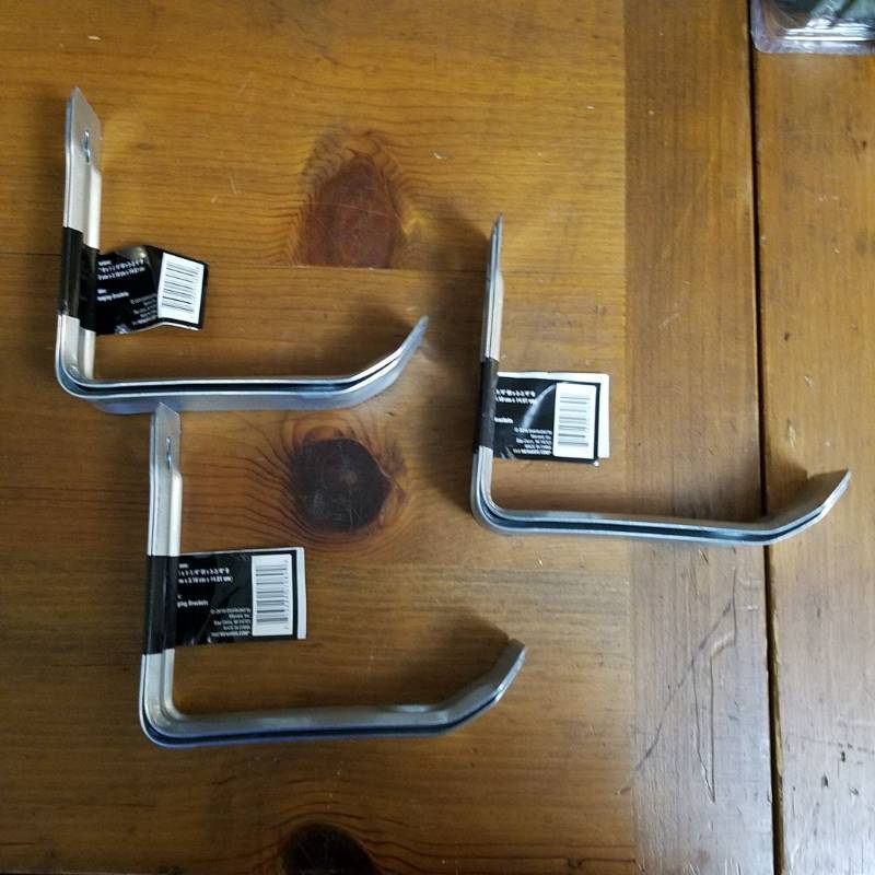 lot 3861 image: Tool Shop - (3) 2 Pack - Hanging Brackets