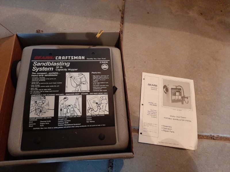 lot 1554 image: Craftsman sandblasting system
