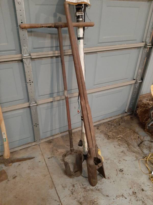 lot 1573 image: Adjustable posthole auger and jobbers