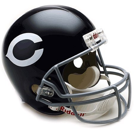 lot 2494 image: NFL Riddell Chicago Bears Navy Blue 1962-1973 Throwback Replica Full-Size Helmet